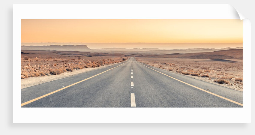 Desert road in Israel by Assaf Frank